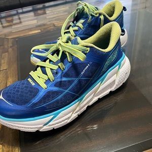 HOKA One One Clifton 2 Women’s Running Blue Shoes. Size 8